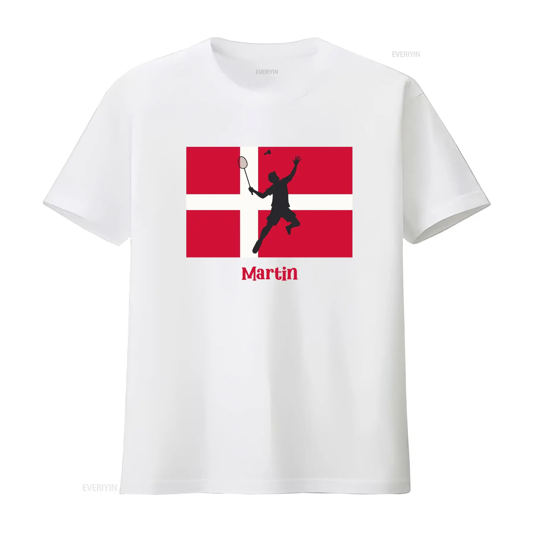 T-shirt personnalisé Danemark  - Badminton Denmark avis et prix